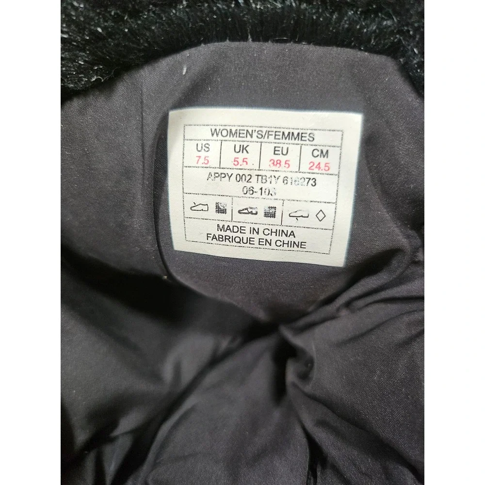 The North Face Black Faux Fur Winter Snow Boots IcePick Women's 7.5 Gorpcore